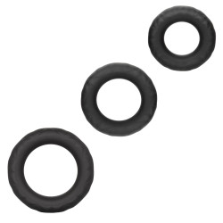 Calexotics Lot de 3 Cockrings Link Up Noirs